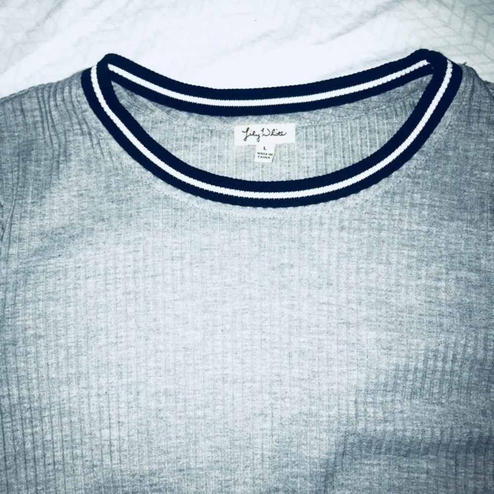 Grey school-ish shirt
